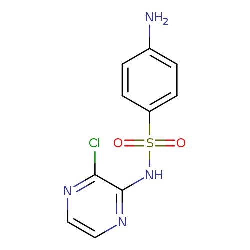 Clc1nccnc1NS(=O)(=O)c1ccc(cc1)N