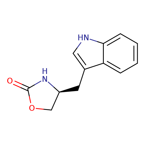 O=C1OC[C@@H](N1)Cc1c[nH]c2c1cccc2