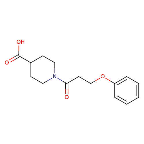 O=C(N1CCC(CC1)C(=O)O)CCOc1ccccc1