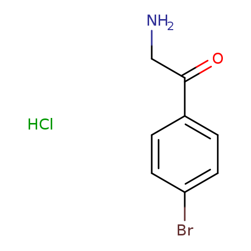 NCC(=O)c1ccc(cc1)Br.Cl