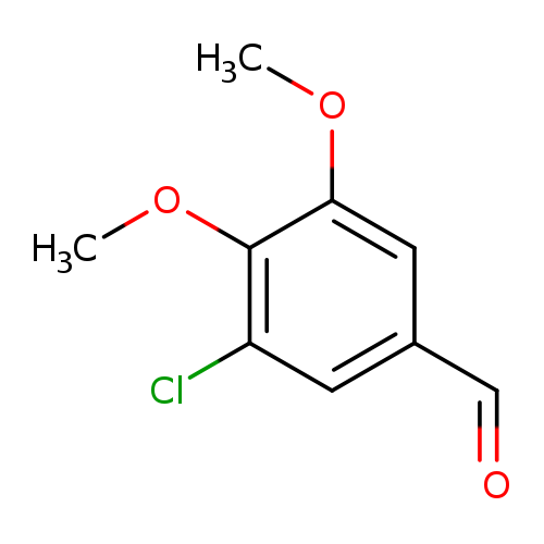 COc1cc(C=O)cc(c1OC)Cl