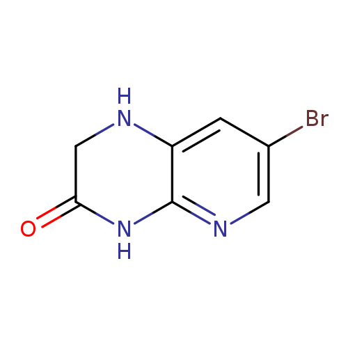 O=C1CNc2c(N1)ncc(c2)Br