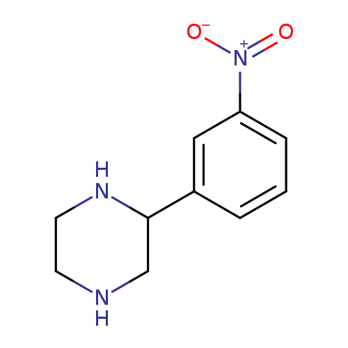 [O-][N+](=O)c1cccc(c1)C1CNCCN1