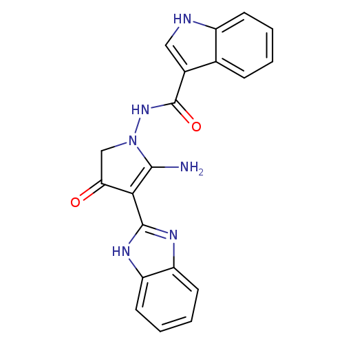 O=C1CN(C(=C1c1nc2c([nH]1)cccc2)N)NC(=O)c1c[nH]c2c1cccc2