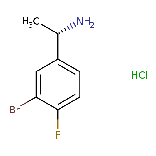 C[C@@H](c1ccc(c(c1)Br)F)N.Cl