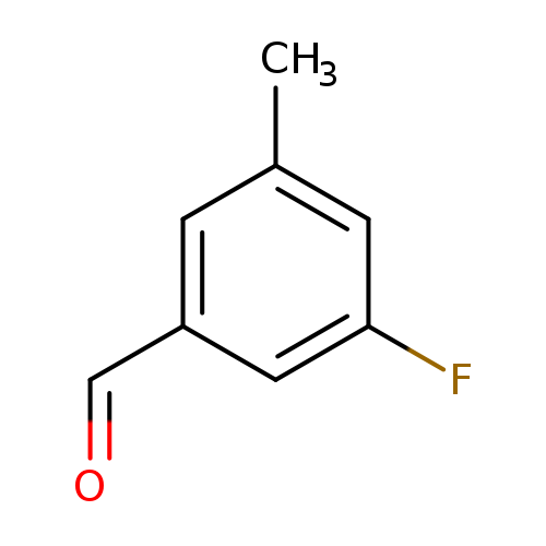 O=Cc1cc(C)cc(c1)F