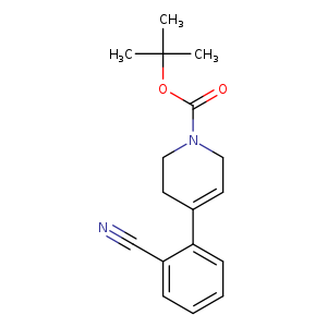 N#Cc1ccccc1C1=CCN(CC1)C(=O)OC(C)(C)C