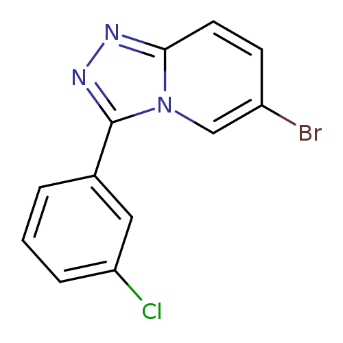 Clc1cccc(c1)c1nnc2n1cc(Br)cc2