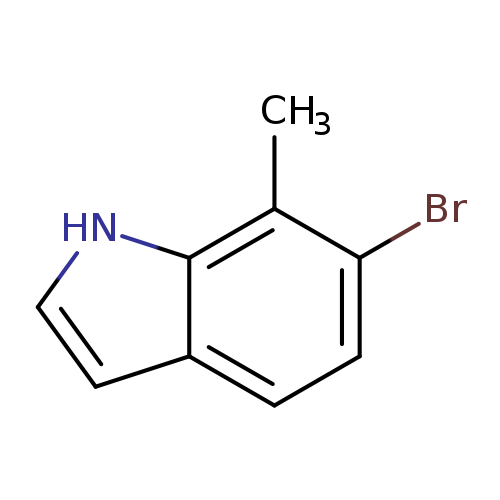 Brc1ccc2c(c1C)[nH]cc2