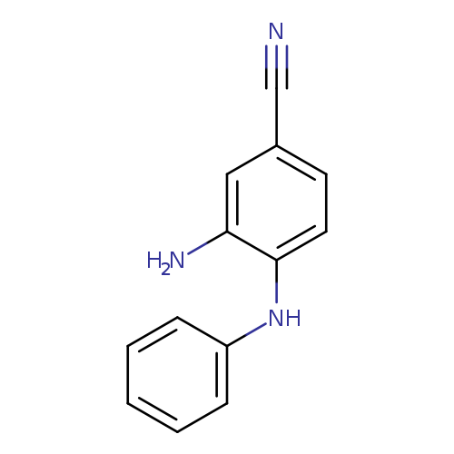 N#Cc1ccc(c(c1)N)Nc1ccccc1