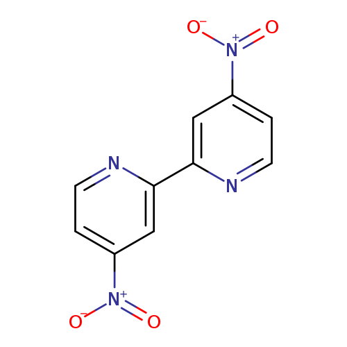 [O-][N+](=O)c1ccnc(c1)c1nccc(c1)[N+](=O)[O-]