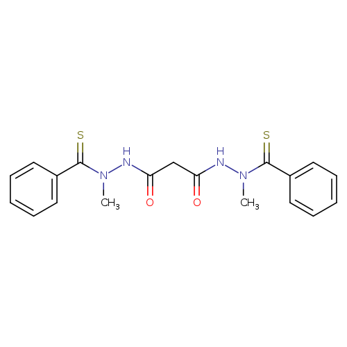 CN(C(=S)c1ccccc1)NC(=O)CC(=O)NN(C(=S)c1ccccc1)C