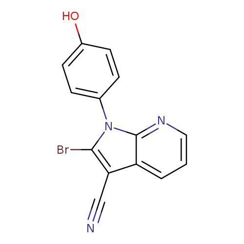 N#Cc1c(Br)n(c2c1cccn2)c1ccc(cc1)O