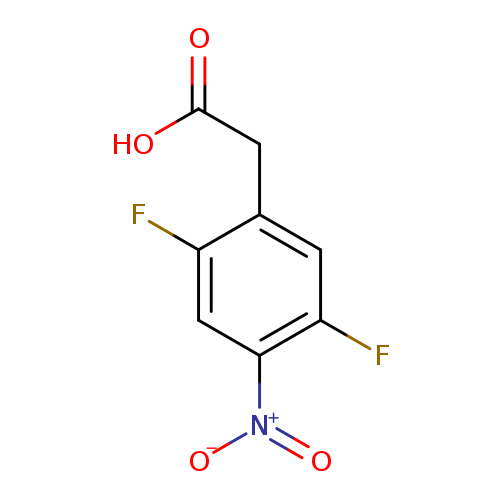 OC(=O)Cc1cc(F)c(cc1F)[N+](=O)[O-]