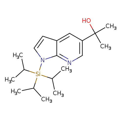 CC([Si](n1ccc2c1ncc(c2)C(O)(C)C)(C(C)C)C(C)C)C