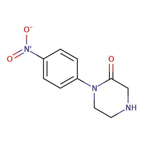 O=C1CNCCN1c1ccc(cc1)[N+](=O)[O-]