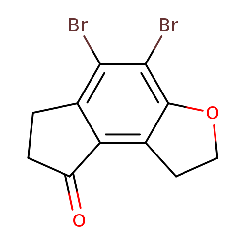 Brc1c(Br)c2OCCc2c2c1CCC2=O