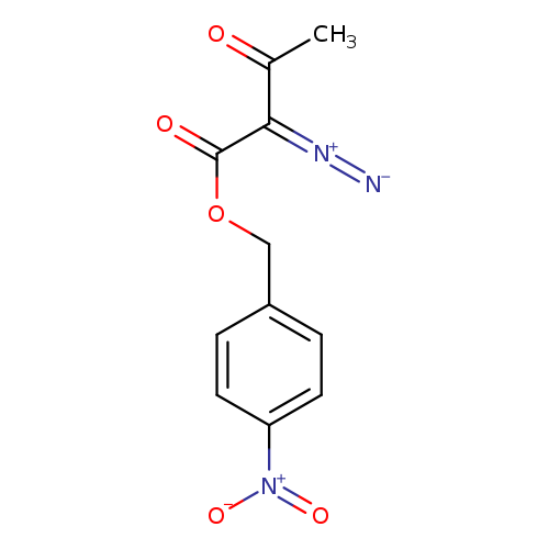 [N-]=[N+]=C(C(=O)OCc1ccc(cc1)[N+](=O)[O-])C(=O)C