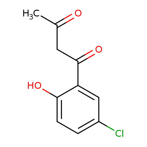 CC(=O)CC(=O)c1cc(Cl)ccc1O