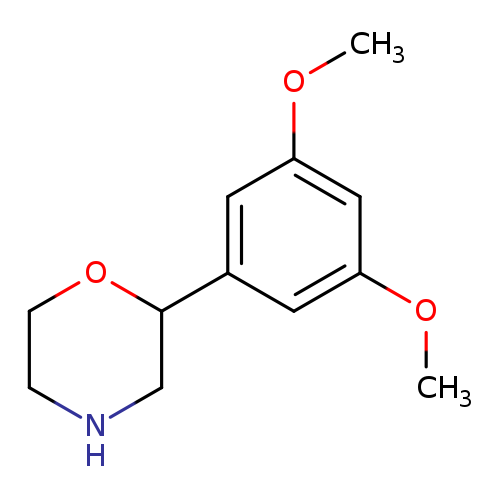 COc1cc(cc(c1)OC)C1OCCNC1