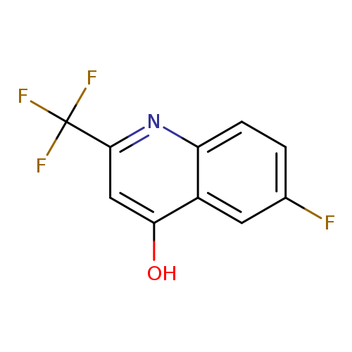Fc1ccc2c(c1)c(O)cc(n2)C(F)(F)F