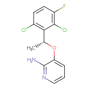 Nc1ncccc1O[C@@H](c1c(Cl)ccc(c1Cl)F)C
