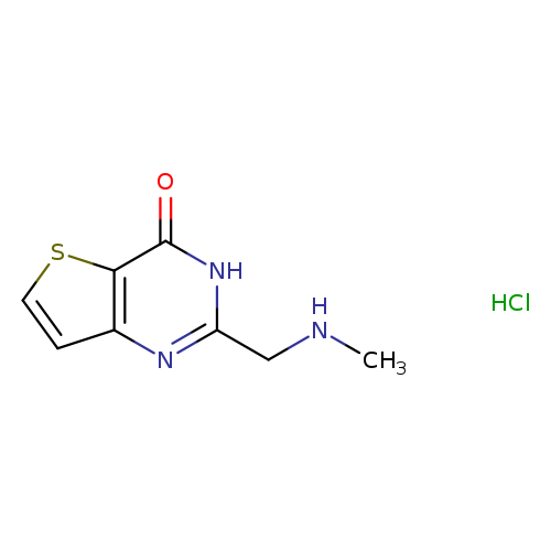 CNCc1nc2ccsc2c(=O)[nH]1.Cl