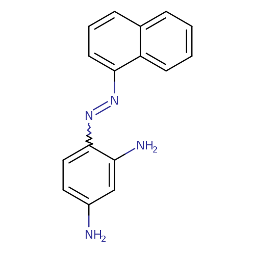 Nc1ccc(c(c1)N)N=Nc1cccc2c1cccc2