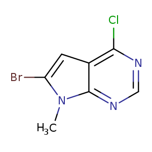 Clc1ncnc2c1cc(n2C)Br