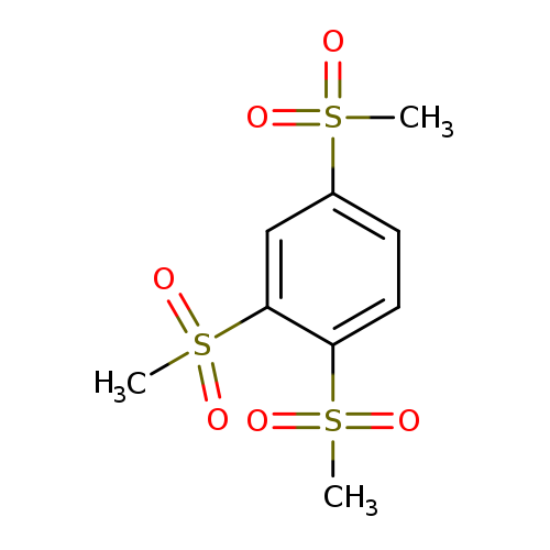 CS(=O)(=O)c1cc(ccc1S(=O)(=O)C)S(=O)(=O)C
