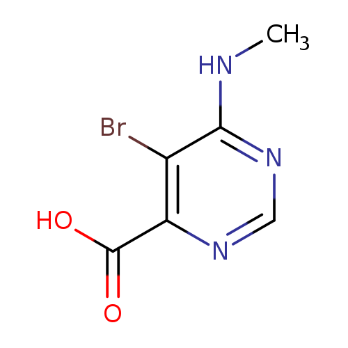 CNc1ncnc(c1Br)C(=O)O