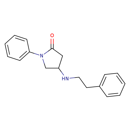 O=C1CC(CN1c1ccccc1)NCCc1ccccc1