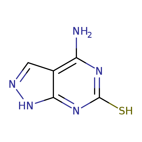 Sc1nc(N)c2c(n1)[nH]nc2