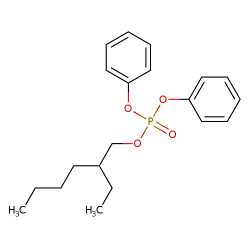 CCCCC(COP(=O)(Oc1ccccc1)Oc1ccccc1)CC
