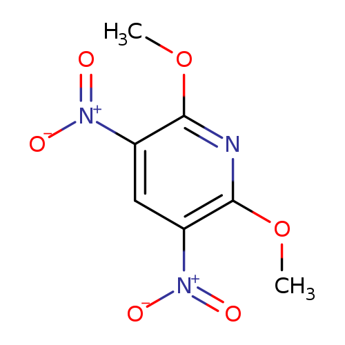 COc1nc(OC)c(cc1[N+](=O)[O-])[N+](=O)[O-]