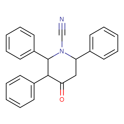 N#CN1C(CC(=O)C(C1c1ccccc1)c1ccccc1)c1ccccc1