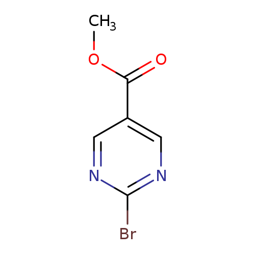 COC(=O)c1cnc(nc1)Br