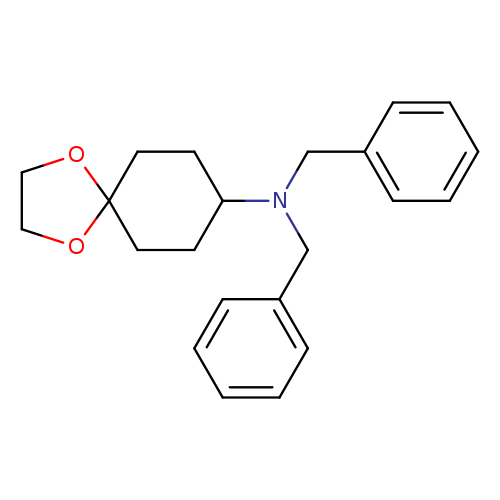 C1COC2(O1)CCC(CC2)N(Cc1ccccc1)Cc1ccccc1