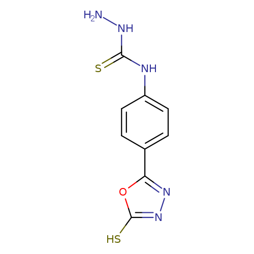 NNC(=S)Nc1ccc(cc1)c1nnc(o1)S