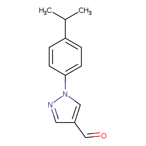 O=Cc1cnn(c1)c1ccc(cc1)C(C)C