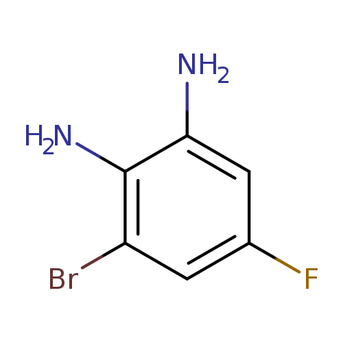 Fc1cc(N)c(c(c1)Br)N