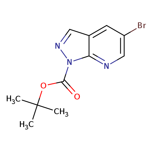 Brc1cnc2c(c1)cnn2C(=O)OC(C)(C)C