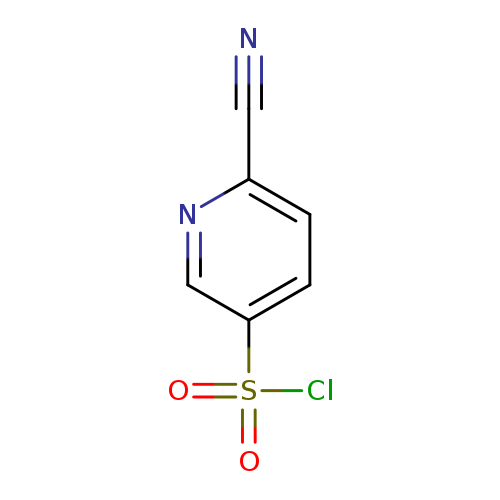 N#Cc1ccc(cn1)S(=O)(=O)Cl