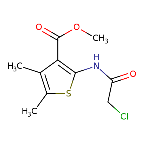 ClCC(=O)Nc1sc(c(c1C(=O)OC)C)C