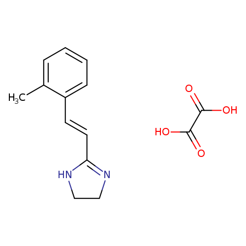 OC(=O)C(=O)O.Cc1ccccc1/C=C/C1=NCCN1