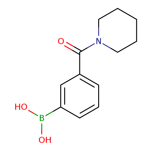 O=C(c1cccc(c1)B(O)O)N1CCCCC1