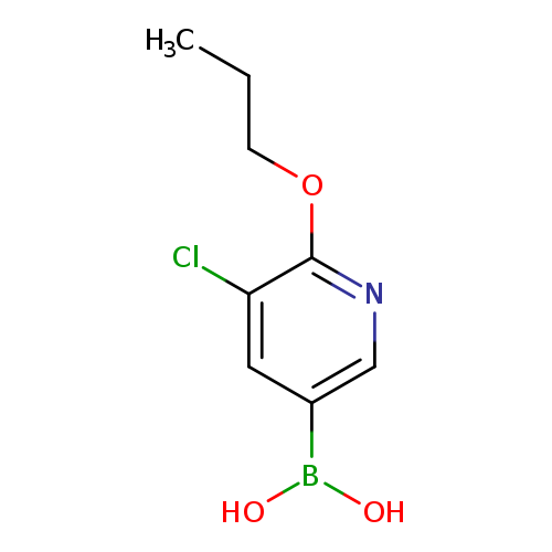 CCCOc1ncc(cc1Cl)B(O)O