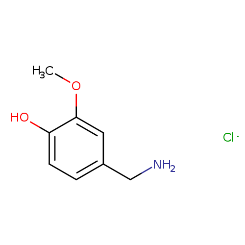 COc1cc(CN)ccc1O.[Cl]