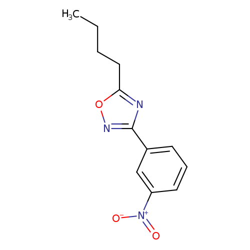 CCCCc1onc(n1)c1cccc(c1)[N+](=O)[O-]