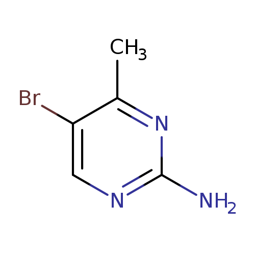 Nc1ncc(c(n1)C)Br